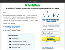 Tablet Screenshot of kymobilemedia.com